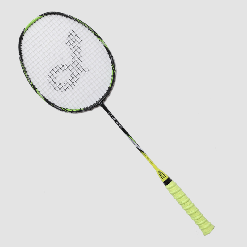 Raquete de badminton de carbono premium CX-B658 amarelo claro