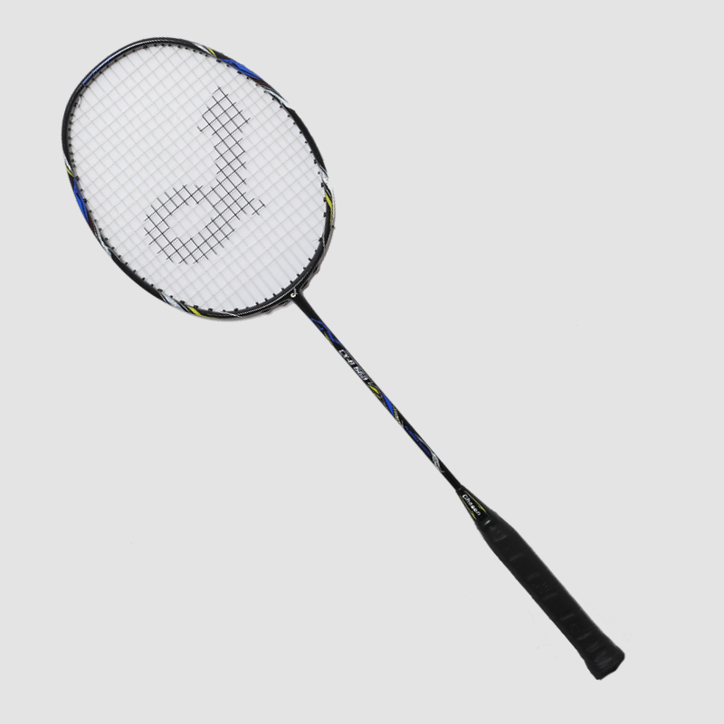 Raquete de badminton de carbono premium CX-B668 preta