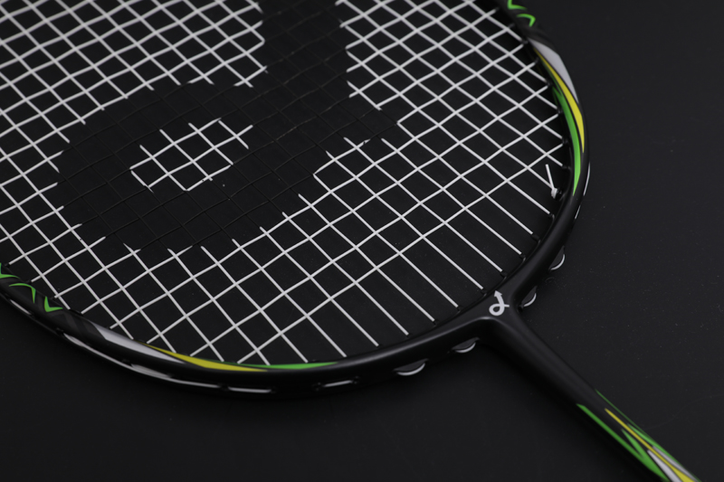 Raquete de badminton de carbono premium CX-B658 amarelo claro