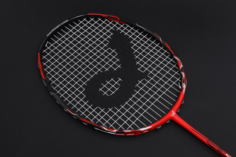 Raquete de badminton de carbono premium CX-B658 vermelho