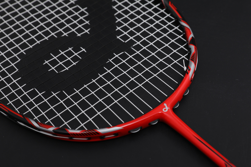 Raquete de badminton de carbono premium CX-B658 vermelho