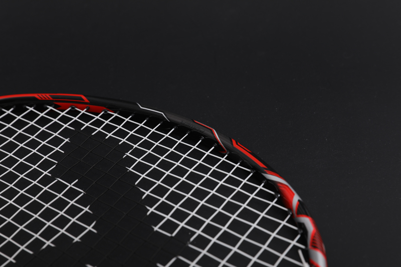 Raquete de badminton de carbono premium CX-B658 vermelho