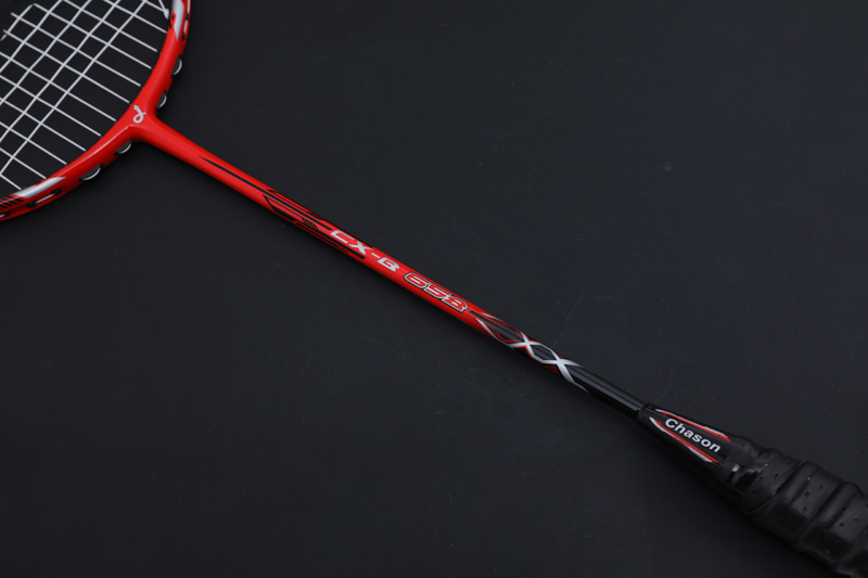 Raquete de badminton de carbono premium CX-B658 vermelho