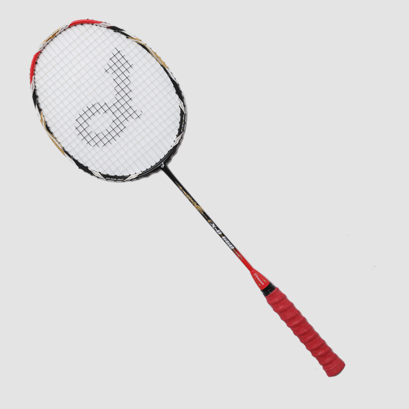 Raquete de badminton de carbono premium CX-B668 carmesim