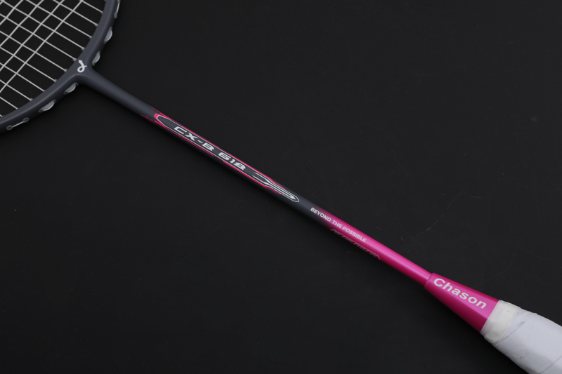 Raquete de penas de carbono CX-B618 Rosa