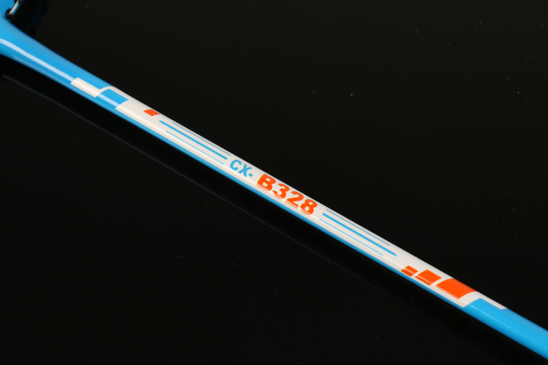 Raquete de badminton integrada com tubo médio de liga de alumínio CX-B328 azul