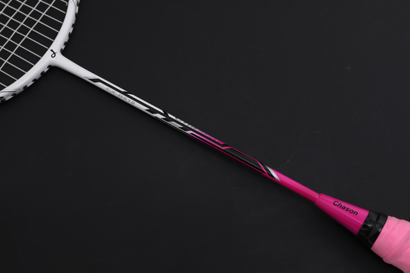 Raquete de penas de carbono CX-B618 Rosa