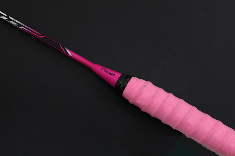 Raquete de penas de carbono CX-B618 Rosa